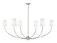 Z-Lite - 3040-62BN - Six Light Chandelier - Shannon - Brushed Nickel