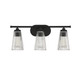 Chantilly Three Light Bathroom Vanity in Matte Black (51-8-1745-3-BK)