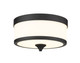 Z-Lite - 307F-MB - Three Light Flush Mount - Cosmopolitan - Matte Black
