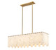 Viviana Five Light Linear Chandelier (345-40L-RB)