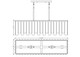 Viviana Five Light Linear Chandelier (345-40L-RB)