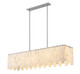 Viviana Seven Light Linear Chandelier (345-49L-PN)