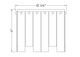 Viviana Four Light Flush Mount (345F13-PN)