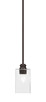 Toltec Lighting - 1151-ES-530 - One Light Mini Pendant - Edge - Espresso