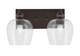 Toltec Lighting - 1162-ES-4810 - Two Light Bath Bar - Edge - Espresso