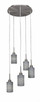 Toltec Lighting - 1175-BN-4062 - Five Light Mini Pendant - Edge - Brushed Nickel