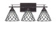 Toltec Lighting - 133-DG-9185 - Three Light Bath Bar - Uptowne - Dark Granite