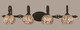 Toltec Lighting - 164-DG-407 - Four Light Bath Bar - Elegant - Dark Granite