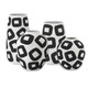 Pagliacii Collection Vase in White/Black (142-1200-0606)