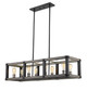 Kirkland Eight Light Linear Chandelier (472-8L-ABB)