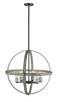 Kirkland Six Light Chandelier in Ashen Barnboard (224-472B26-ABB)