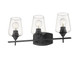 Joliet Three Light Vanity in Matte Black (224-473-3V-MB)