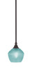 Toltec Lighting - 23-DG-4625 - One Light Mini Pendant - Stem - Dark Granite