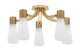Toltec Lighting - 4817-NAB-881 - Five Light Semi-Flush Mount - Everleigh - New Age Brass