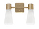 Toltec Lighting - 4822-NAB-881 - Two Light Bath Bar - Everleigh - New Age Brass
