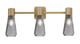 Toltec Lighting - 4823-NAB-882 - Three Light Bath Bar - Everleigh - New Age Brass