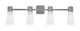 Toltec Lighting - 4824-GP-881 - Four Light Bath Bar - Everleigh - Graphite