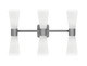 Toltec Lighting - 4826-GP-881 - Six Light Bath Bar - Everleigh - Graphite