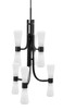 Toltec Lighting - 4846-MB-881 - 12 Light Chandelier - Everleigh - Matte Black