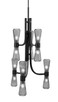 Toltec Lighting - 4846-MB-882 - 12 Light Chandelier - Everleigh - Matte Black