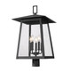 Z-Lite - 5015PHXLR-BK - Five Light Outdoor Post Mount Fixture - Rainer - Black