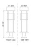 Luca LED Outdoor Pier Mounted Fixture (517PHM-553PM-BK-LED)