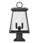 Broughton Two Light Outdoor Pier Mounted Fixture (521PHMR-533PM-BK)