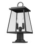Broughton Two Light Outdoor Pier Mounted Fixture (521PHMR-533PM-BK)