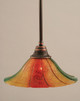 Toltec Lighting - 26-BC-764 - One Light Pendant - Stem - Black Copper