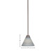Paramount One Light Mini Pendant (3401-BN-4052)