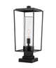 Z-Lite - 594PHBS-SQPM-BK - One Light Outdoor Pier Mounted Fixture - Sheridan - Black