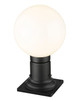 Laurent One Light Outdoor Pier Mounted Fixture (597PHM-533PM-BK)