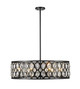 Z-Lite - 6010-30MB - Eight Light Chandelier - Dealey - Matte Black