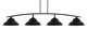 Toltec Lighting - 3734-MB-429-MB - Four Light Billiard/Island - Kurve - Matte Black