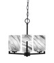 Toltec Lighting - 4503-MB-549 - Three Light Chandelier - Atlas - Matte Black