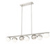 Realm Sphere Seven Light Linear Chandelier (7517-7L-BN)