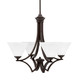 Toltec Lighting - 564-DG-312 - Four Light Chandelier - Zilo - Dark Granite