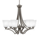 Toltec Lighting - 566-GP-460 - Six Light Chandelier - Zilo - Graphite