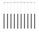 Forest LED Linear Chandelier (917MP24-MB-LED-10LCH)