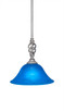Toltec Lighting - 80-AS-435 - One Light Mini Pendant - Eleganté - Aged Silver