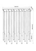 Forest LED Linear Chandelier (919MP12-17L-MGLD-LED)