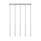 Forest LED Linear Chandelier in Brushed Nickel (224-919MP24-5L-BN-LED)