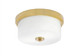 Toltec Lighting - 832-NAB-1 - Two Light Flush Mount - Flush Mounts - New Age Brass