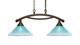 Toltec Lighting - 872-BRZ-448 - Two Light Island Bar - Bow - Bronze