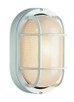 Trans Globe Imports - 41015 WH - One Light Bulkhead - Aria - White