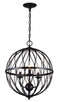 Trans Globe Imports - 70673 ROB - Three Light Pendant - Sequoia - Rubbed Oil Bronze
