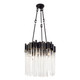 Varaluz - 309P06MBFG - Six Light Pendant - Matrix - Matte Black/French Gold