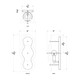 Cosmos One Light Wall Sconce in Havana Gold (137-370W01HG)