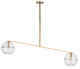 Lowing Two Light Chandelier (SLCH356CPAB)