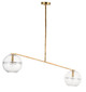 Lowing Two Light Chandelier (SLCH356CPAB)